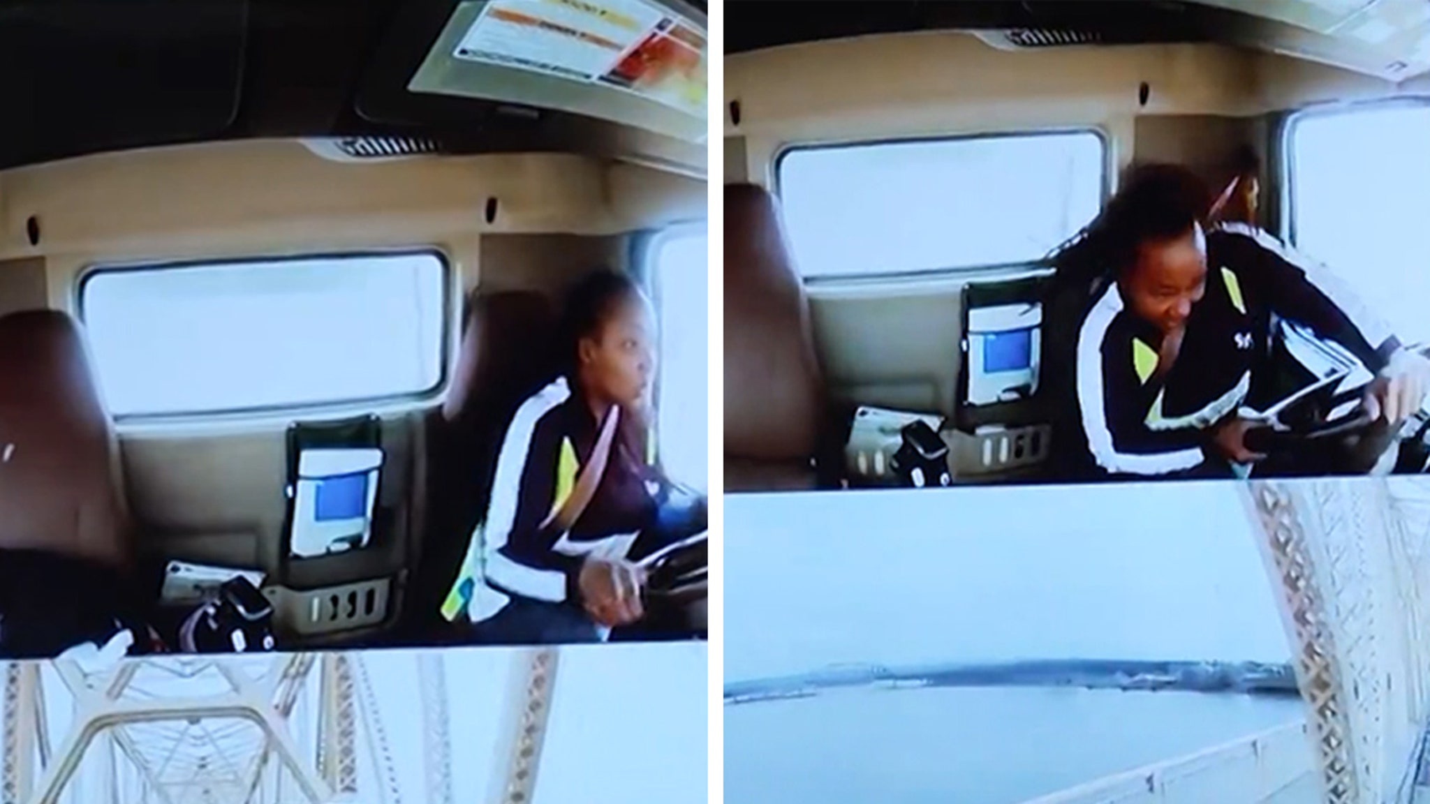 Horrifying Dashcam Video Shows Inside Ogle of Semi-Truck Going Off Bridge