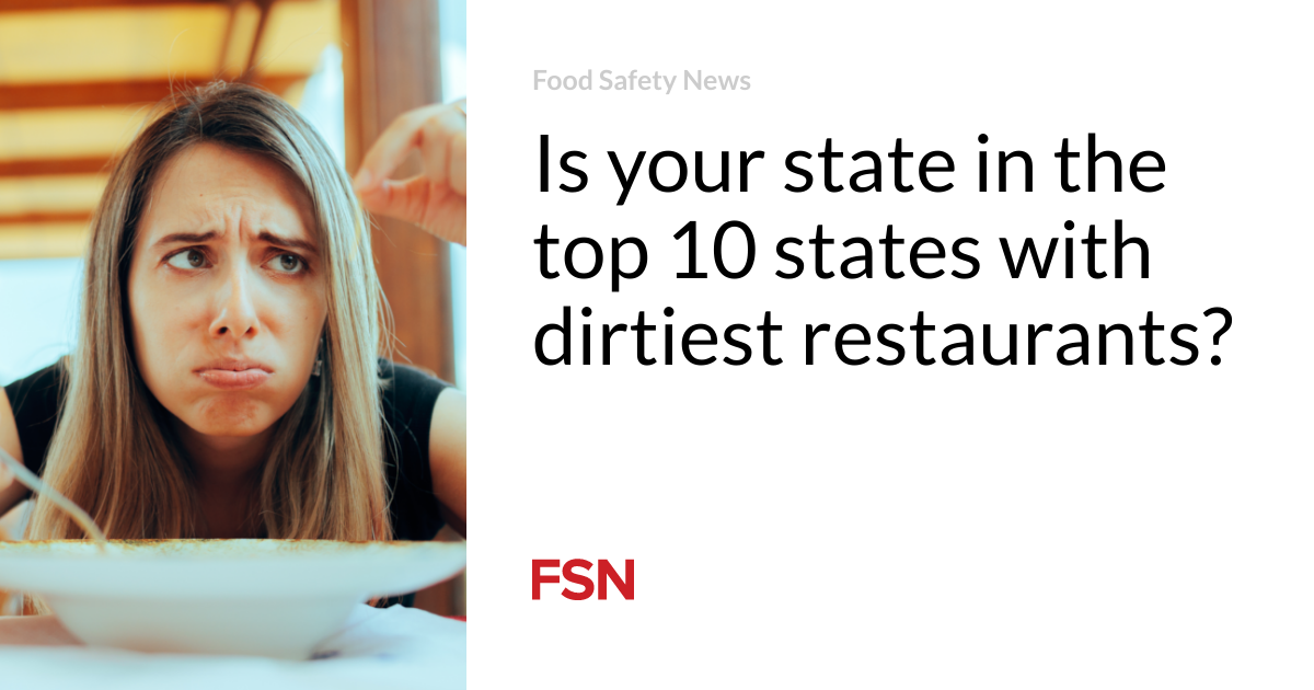Is your train within the tip 10 states with dirtiest spicy areas?